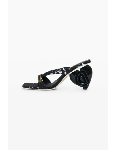 Sandales À Talon En Maille – Femme