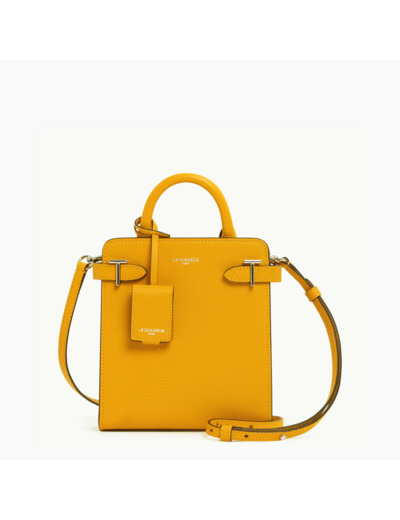 Petit sac à main vertical Emilie en cuir signature T