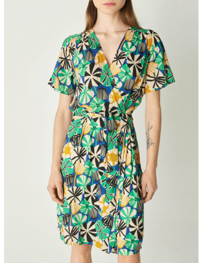 Robe karina bleu majorelle