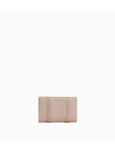 Portefeuille moyen modèle Juliette en cuir lisse lacé