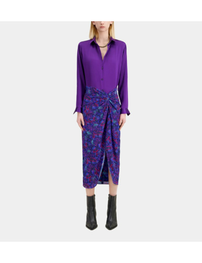 Jupe Midi Nouee blue red
