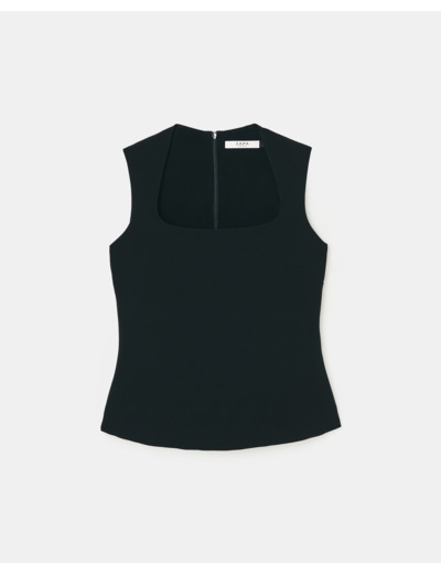 Top ajusté noir