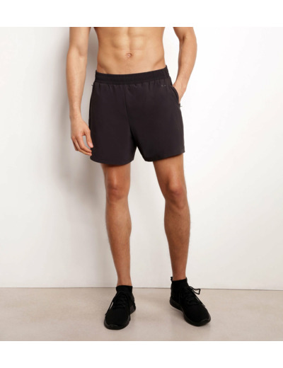 Short de sport homme en matière aérée Noir Dim Move