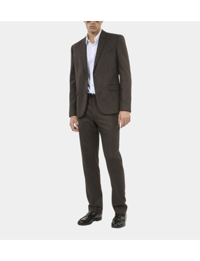 Veste De Costume À Rayures Marron brown