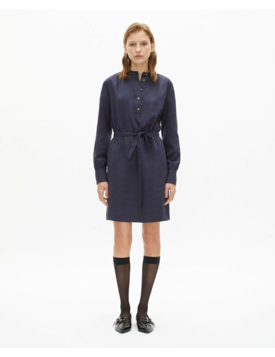 Robe Courte A Lanches Longues navy