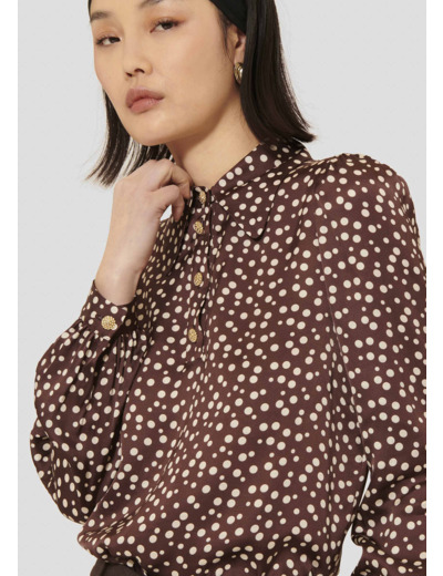 Top Tonio Chocolat en Viscose