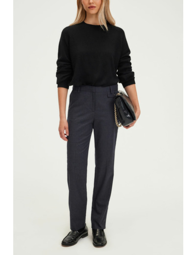 Pantalon slim à petits carreaux - NOLWENN