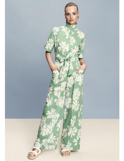 Pantalon Pyla Vert en Coton
