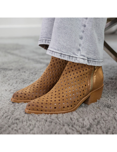 Bottines ete Femme Rossa Camel