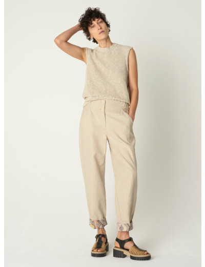 Pantalon natalia naturel