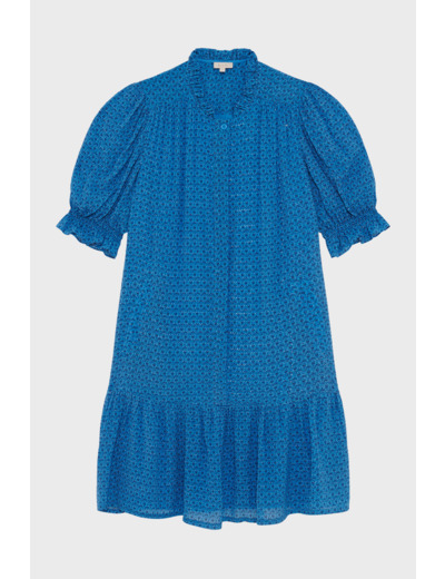 Robe courte en mousseline jacquard - POLLYANA