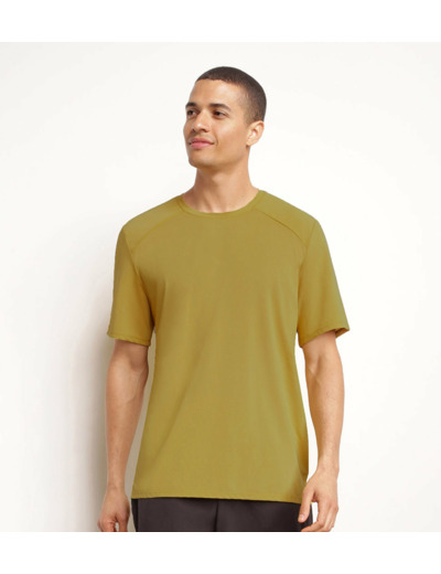 T-shirt de sport homme en matière aérée Olive Dim Move