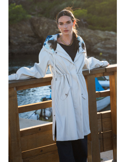 Ciré femme long avec doublure imprimée Felicia