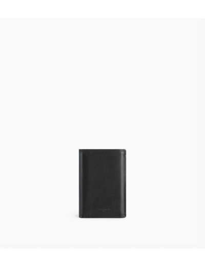 Portefeuille vertical 3 volets Martin en cuir lisse
