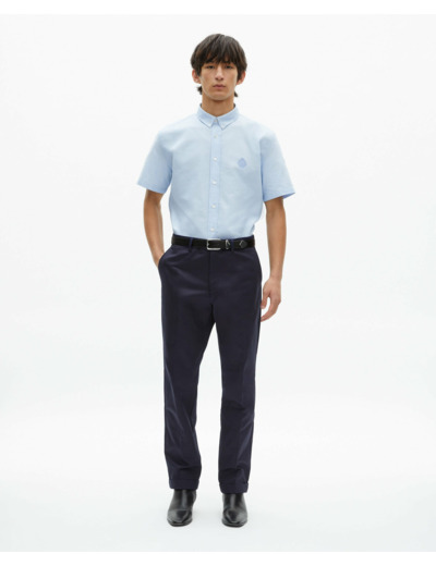 Pantalon large avec bouton au dos dark navy