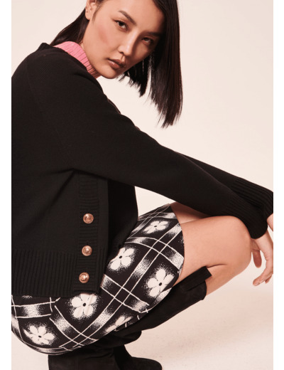 Pull Promesse Noir en Laine