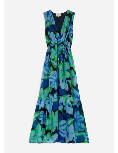 Robe longue imprimée