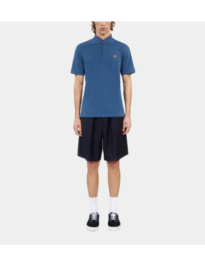 Polo Bleu Roi En Coton Piqué black