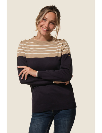 Pull femme col rond Dorianne