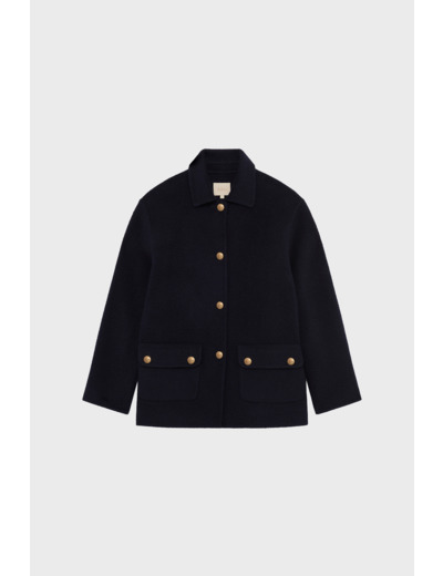 Veste en laine double face bouclée - SIA