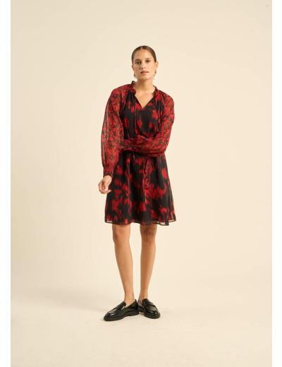 Robe courte imprimée