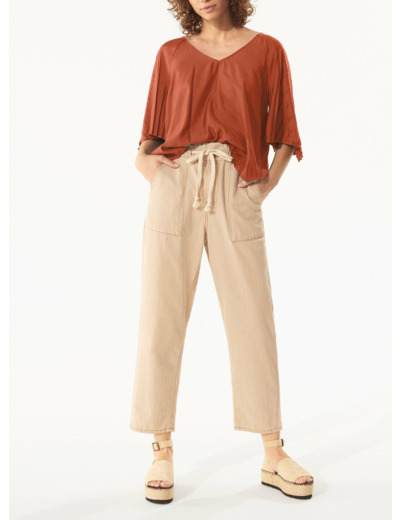 Blouse acajou