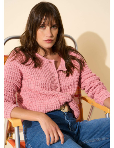 Gilet détails boutons bijoux