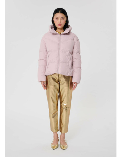 Doudoune Dolores Vieux Rose en Polyester