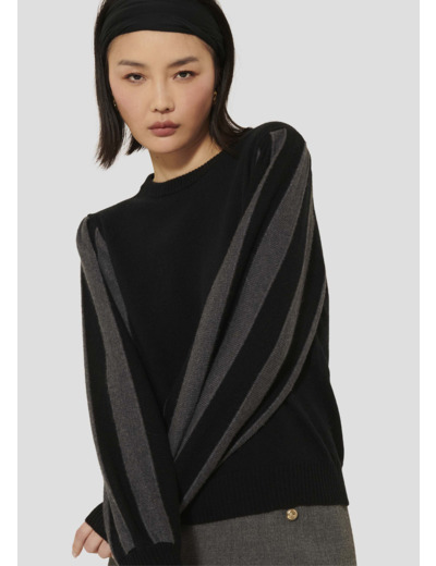 Pull Porthos Noir en Laine Rws