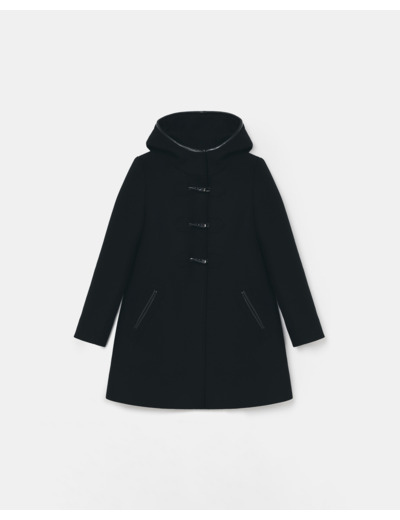 Manteau Meros Noir en Laine