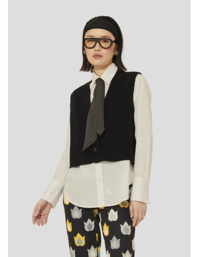 Gilet Gilles Charcoal en Laine Rws