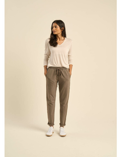 Jogging détails en satin