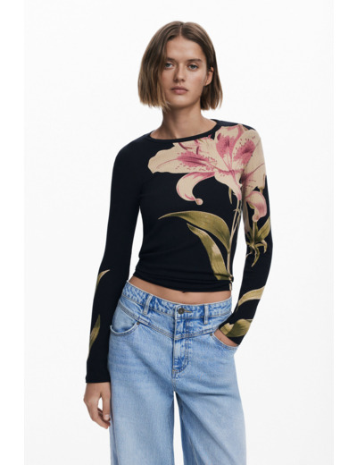 T-Shirt À Manches Longues En Maille – Femme