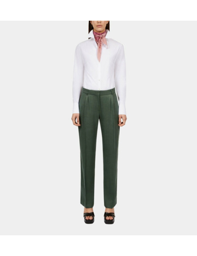 Pantalon Tailleur Vert wood kaki