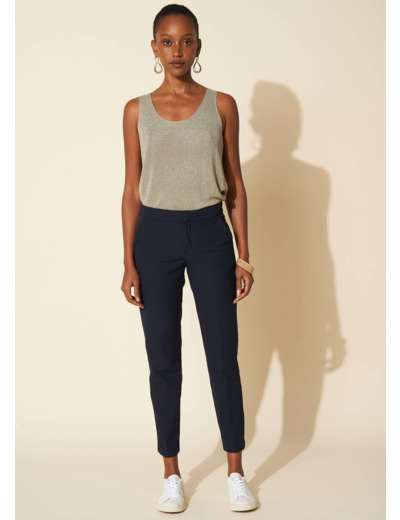Pantalon de ville taille élastiquée
