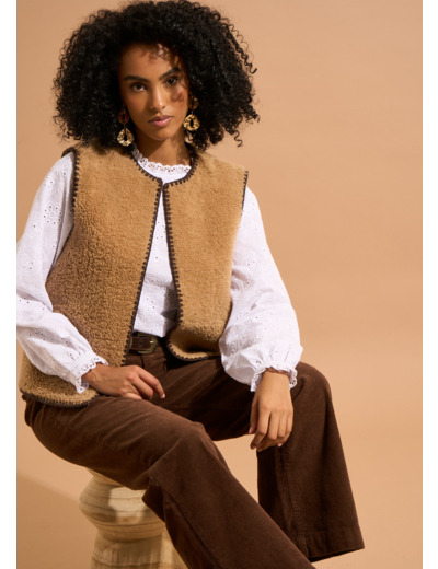 Gilet en fausse fourrure