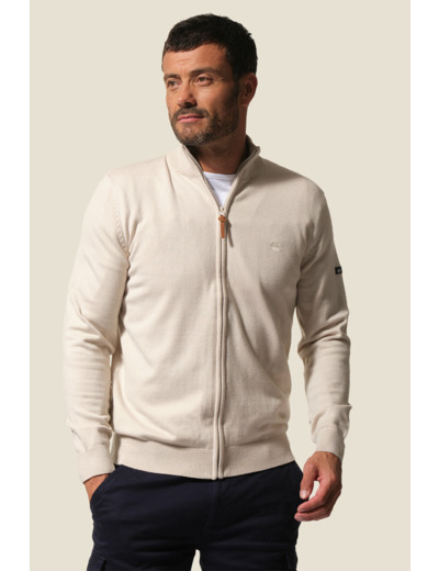Veste zippée en maille Paul
