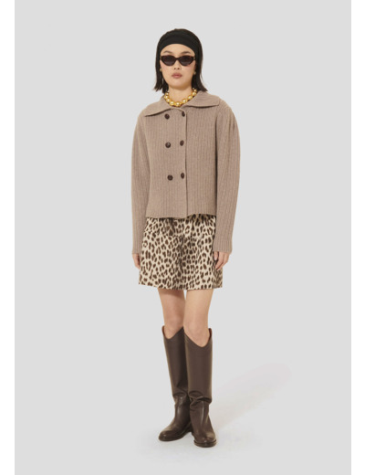 Gilet Goldie Noisette en Laine