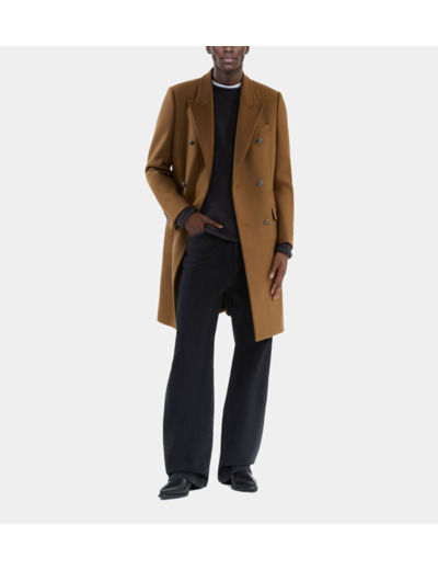 Manteau Long En Laine Mélangée Camel camel