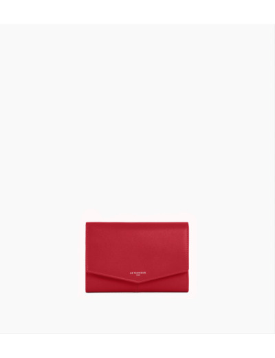 Portefeuille moyen modèle Charlotte en cuir lisse