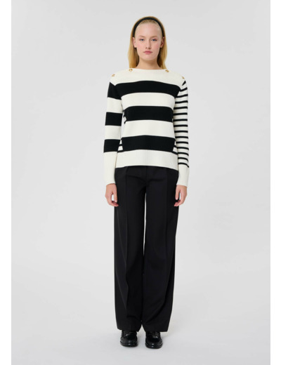 Pull Poetesse Ecru en Polyester