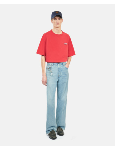 T-Shirt Rouge Sérigraphie 100% Wild rubis