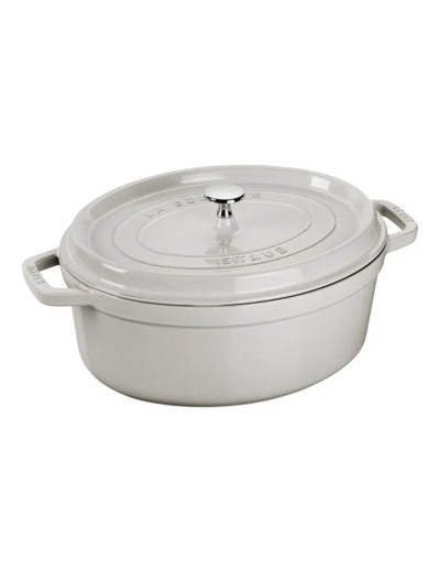 COCOTTE OVALE 37cm 8L Truffe Blanche