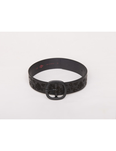 Ceinture detail fleur découpe laser