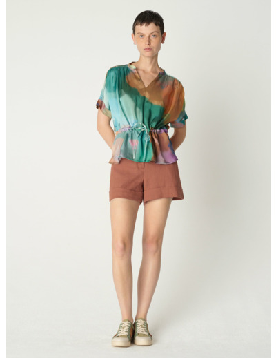 Blouse jasmin malvacea green
