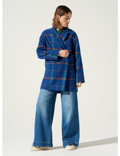Manteau carreaux electrique