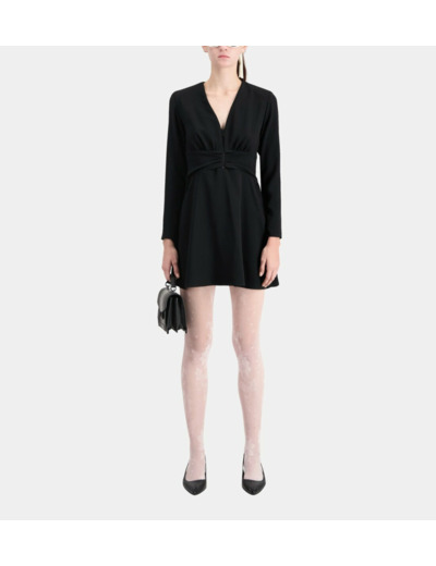 Robe Courte Noire En Crêpe black