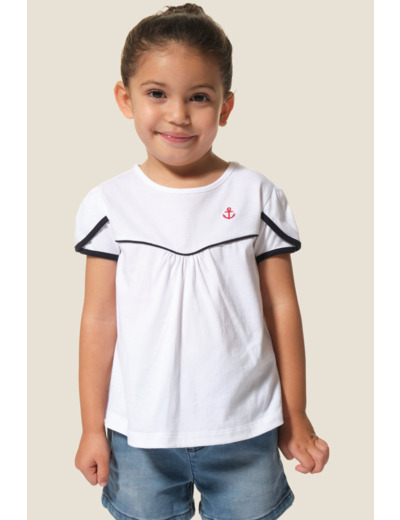 Tee shirt manches courtes fille Dakomma