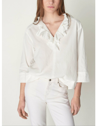 Blouse angélique blanc