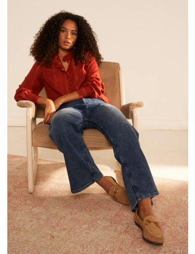 Chemise détails en lurex